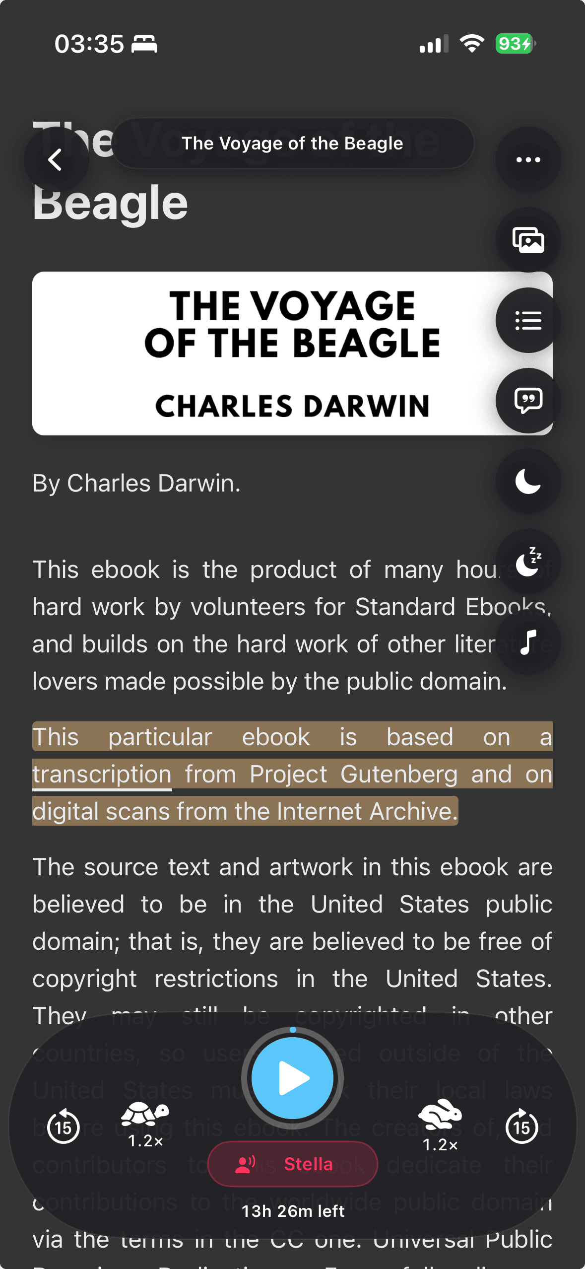 Reader with playback
