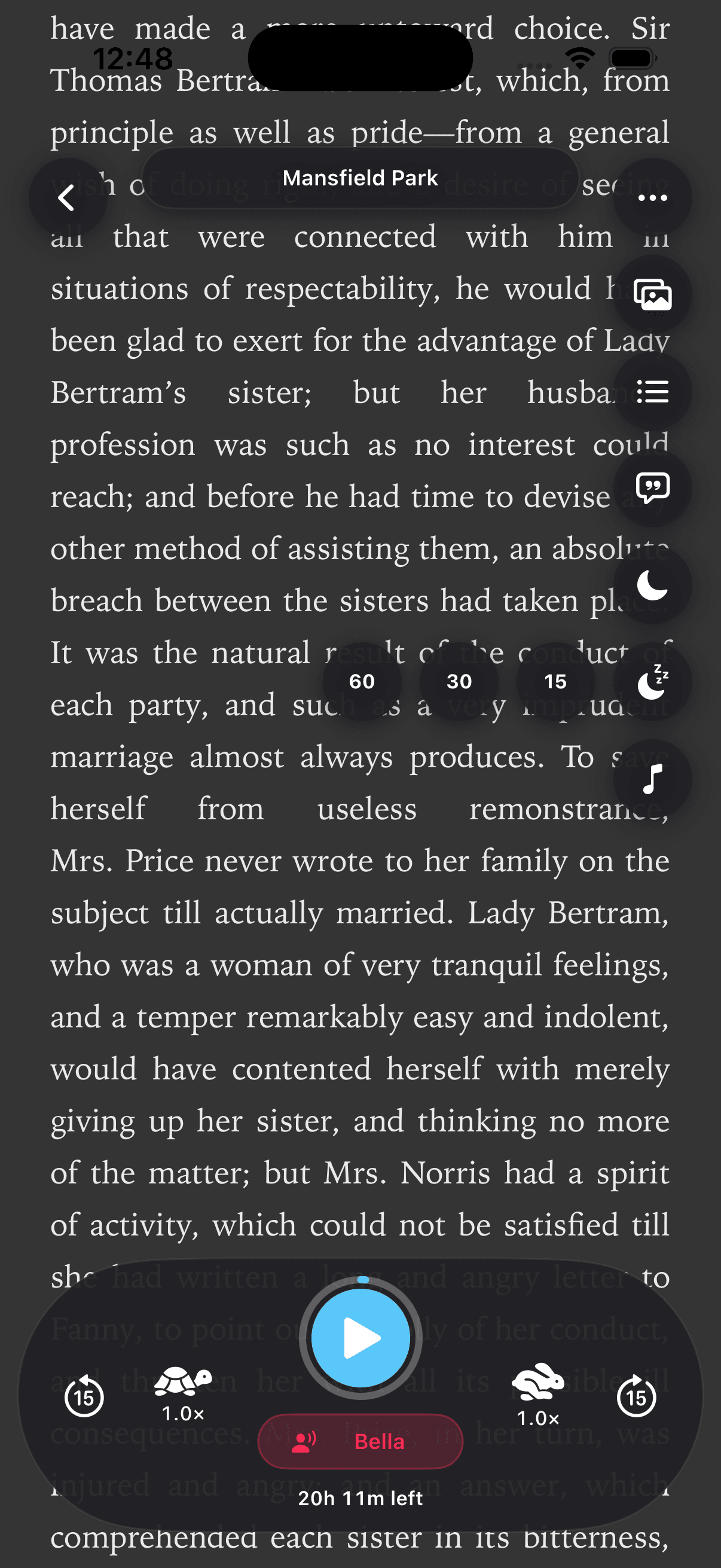 Dark mode reader